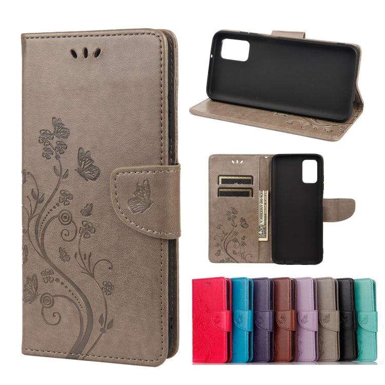 Butterfly Flower Pattern Horizontal Flip Leather Case with Holder & Card Slots & Wallet