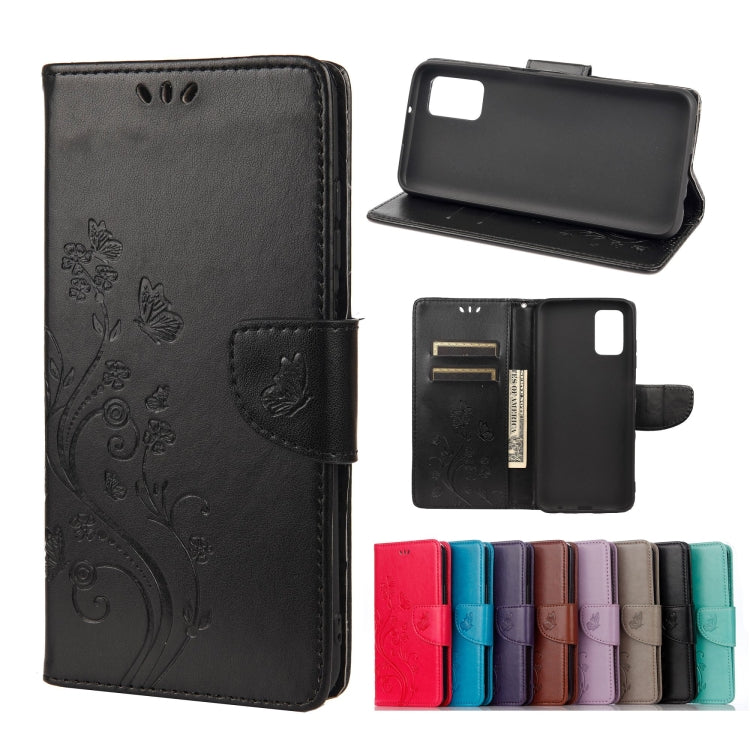 Butterfly Flower Pattern Horizontal Flip Leather Case with Holder & Card Slots & Wallet