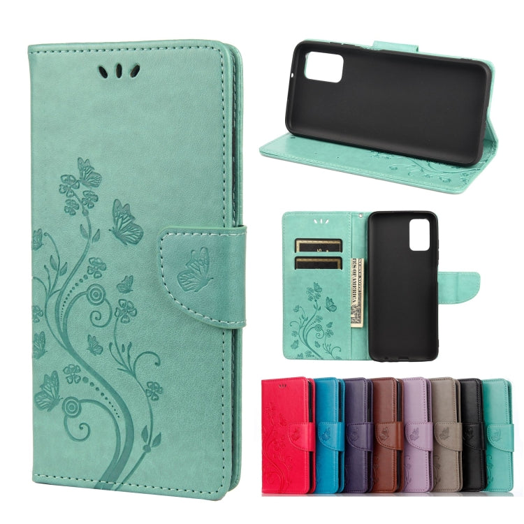 Butterfly Flower Pattern Horizontal Flip Leather Case with Holder & Card Slots & Wallet