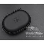 KZ Portable PU Leather Oval Data Cable Charger Earphone Storage Box