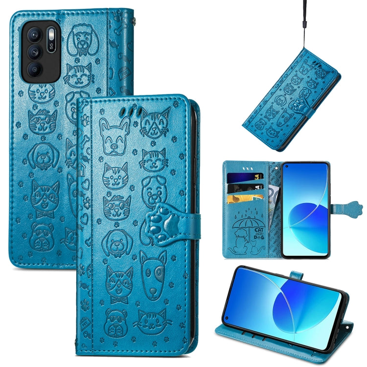Lovely Cat and Dog Embossing Pattern Horizontal Flip Leather Case, with Holder & Card Slots & Wallet & Cartoon Clasp & Lanyard