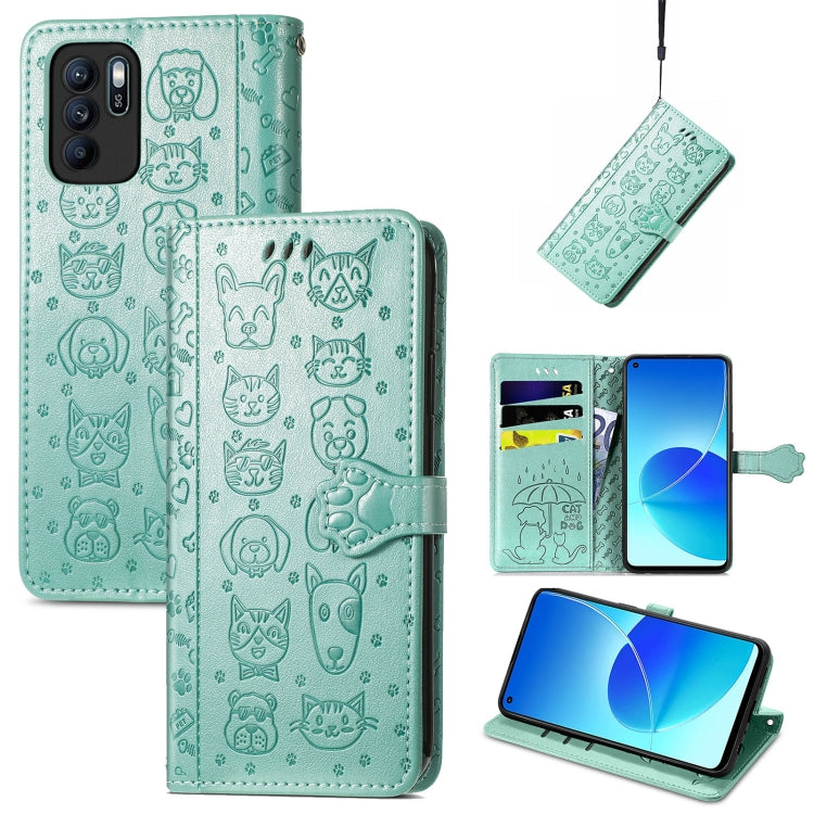 Lovely Cat and Dog Embossing Pattern Horizontal Flip Leather Case, with Holder & Card Slots & Wallet & Cartoon Clasp & Lanyard