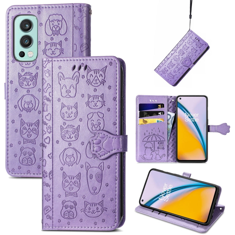 Lovely Cat and Dog Embossing Pattern Horizontal Flip Leather Case, with Holder & Card Slots & Wallet & Cartoon Clasp & Lanyard