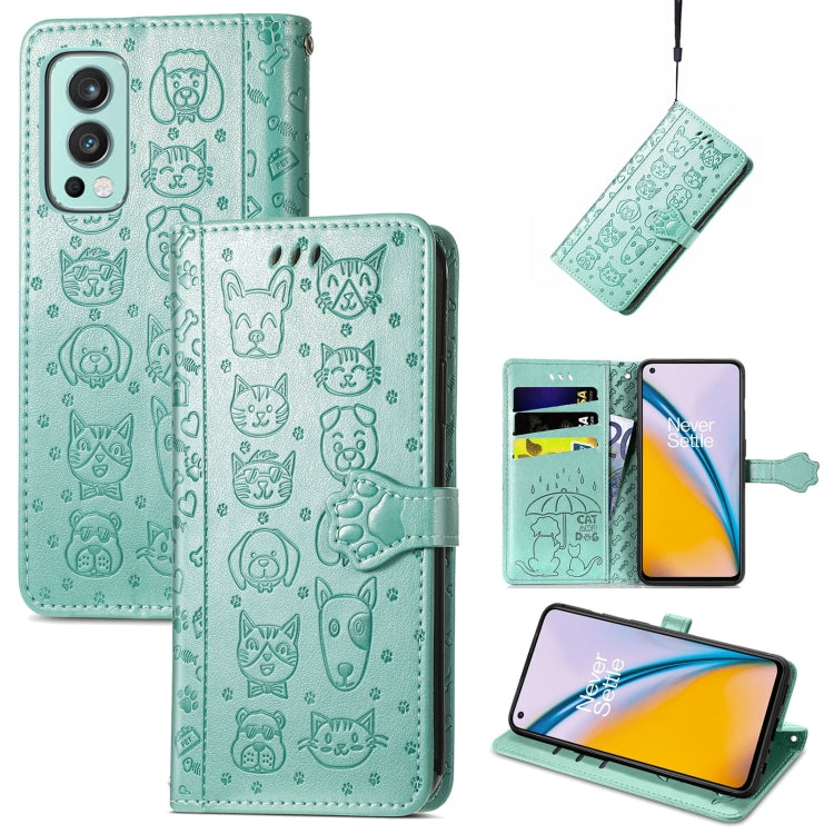 Lovely Cat and Dog Embossing Pattern Horizontal Flip Leather Case, with Holder & Card Slots & Wallet & Cartoon Clasp & Lanyard