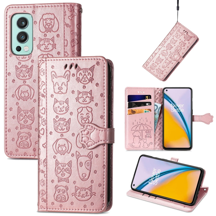 Lovely Cat and Dog Embossing Pattern Horizontal Flip Leather Case, with Holder & Card Slots & Wallet & Cartoon Clasp & Lanyard