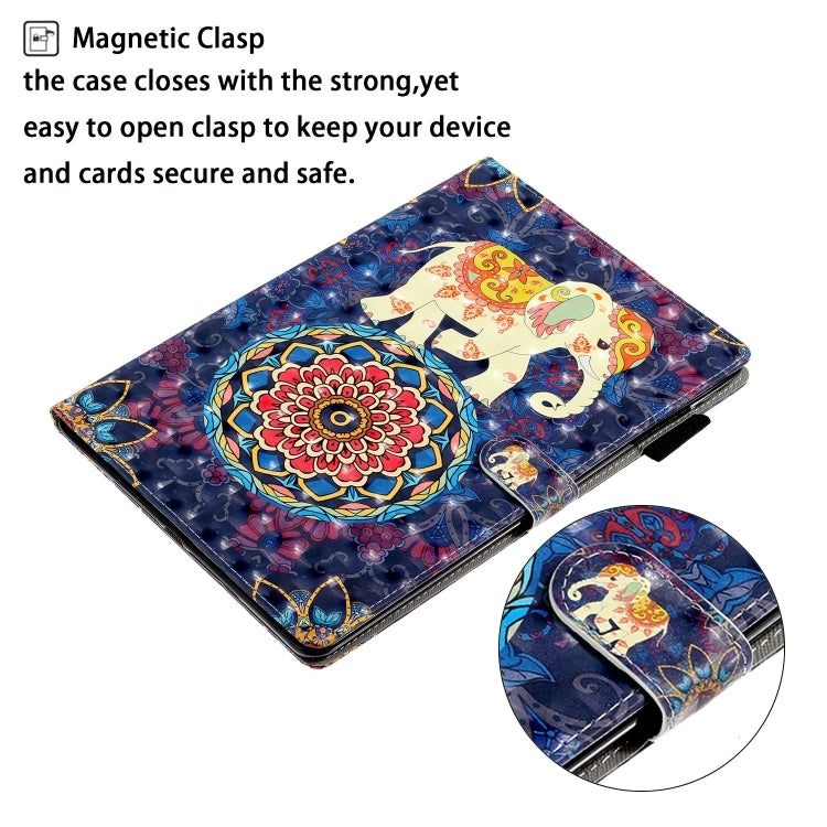 3D Embossing Pattern Horizontal Flip Leather Case with Holder & Card Slots & Wallet