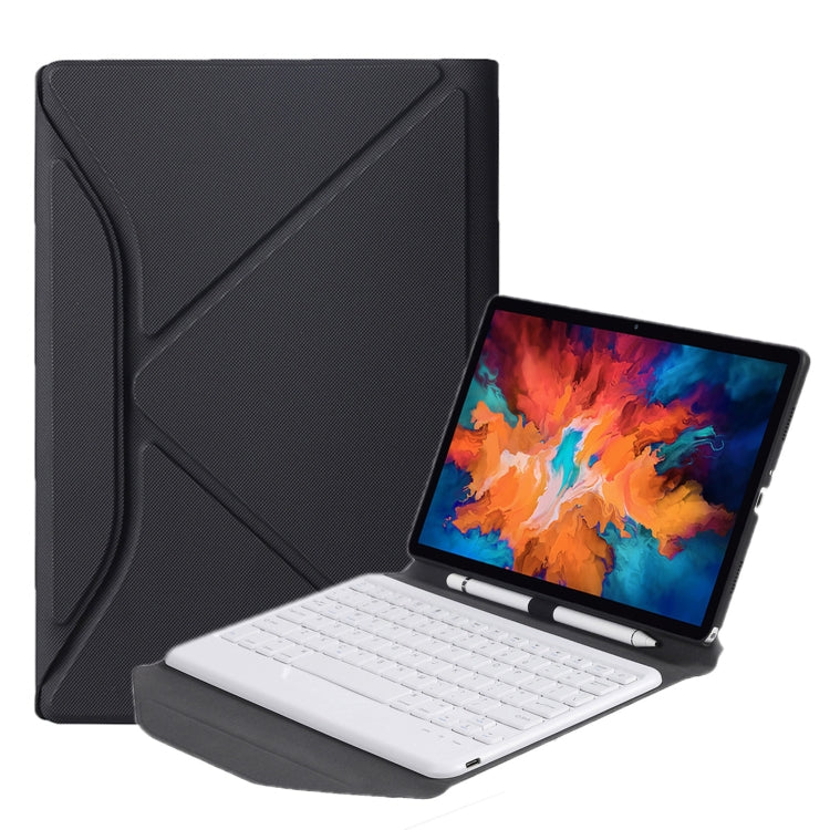 BM10 Diamond Texture Detachable Bluetooth Keyboard Leather Case with Pen Slot & Triangular Back Support — view 12