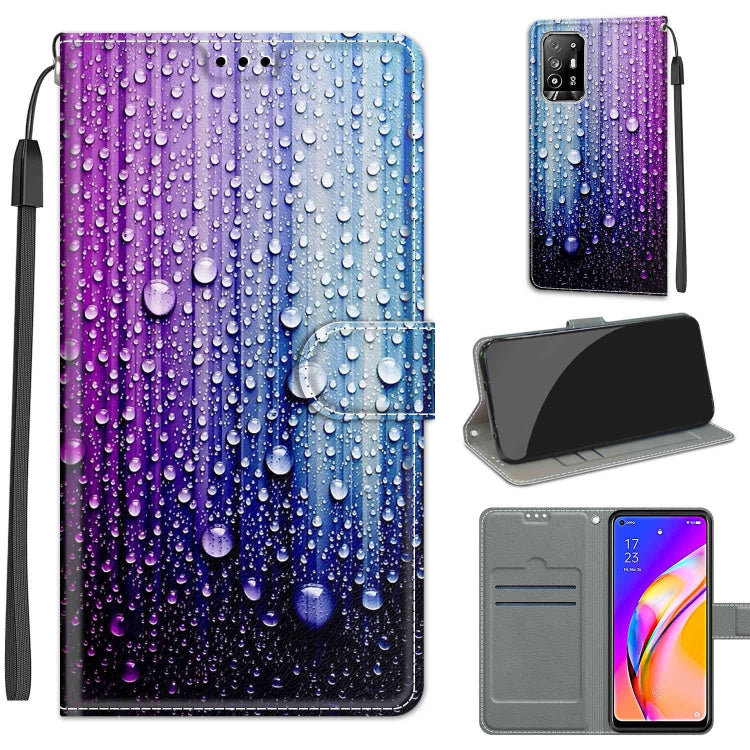 Voltage Coloured Drawing Magnetic Clasp Horizontal Flip PU Leather Case with Holder & Card Slots