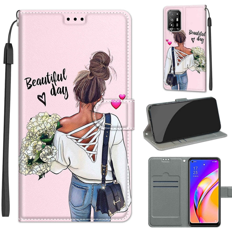 Voltage Coloured Drawing Magnetic Clasp Horizontal Flip PU Leather Case with Holder & Card Slots