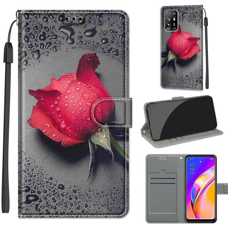 Voltage Coloured Drawing Magnetic Clasp Horizontal Flip PU Leather Case with Holder & Card Slots