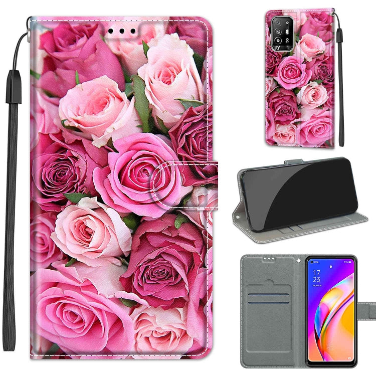 Voltage Coloured Drawing Magnetic Clasp Horizontal Flip PU Leather Case with Holder & Card Slots