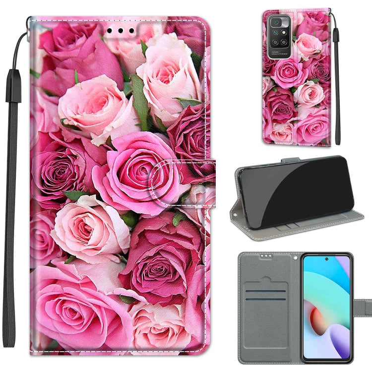 Voltage Coloured Drawing Magnetic Clasp Horizontal Flip PU Leather Case with Holder & Card Slots
