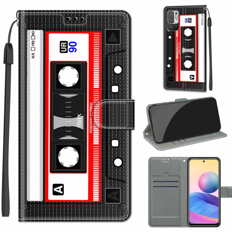 Voltage Coloured Drawing Magnetic Clasp Horizontal Flip PU Leather Case with Holder & Card Slots