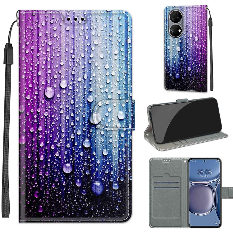 Voltage Coloured Drawing Magnetic Clasp Horizontal Flip PU Leather Case with Holder & Card Slots