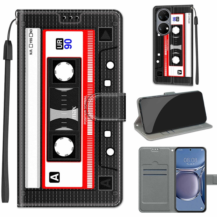 Voltage Coloured Drawing Magnetic Clasp Horizontal Flip PU Leather Case with Holder & Card Slots