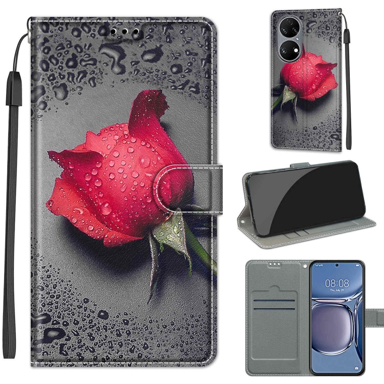 Voltage Coloured Drawing Magnetic Clasp Horizontal Flip PU Leather Case with Holder & Card Slots