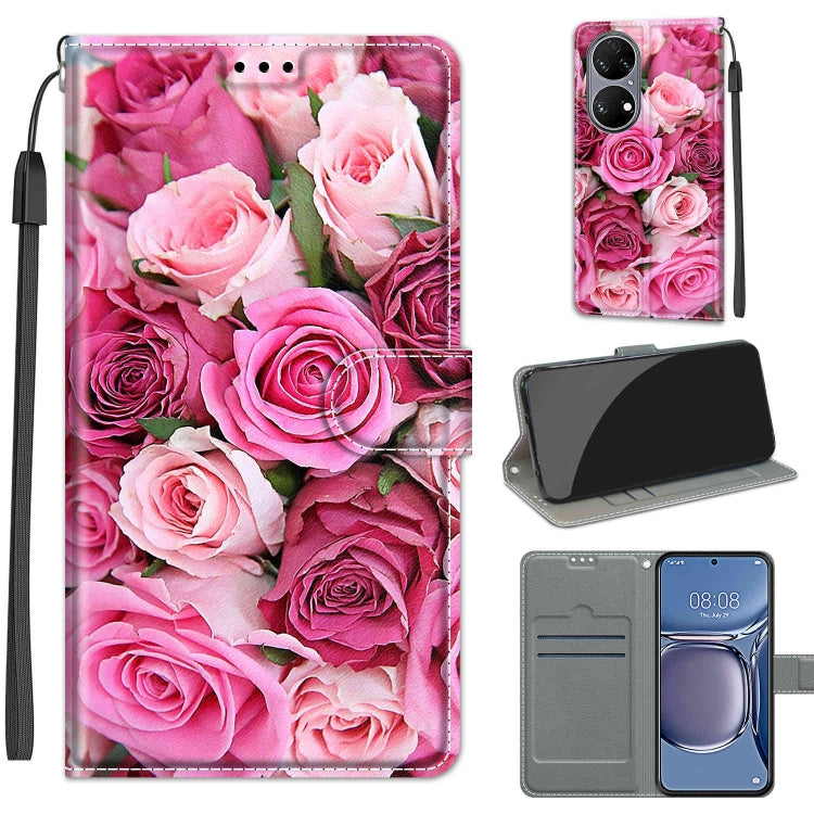 Voltage Coloured Drawing Magnetic Clasp Horizontal Flip PU Leather Case with Holder & Card Slots