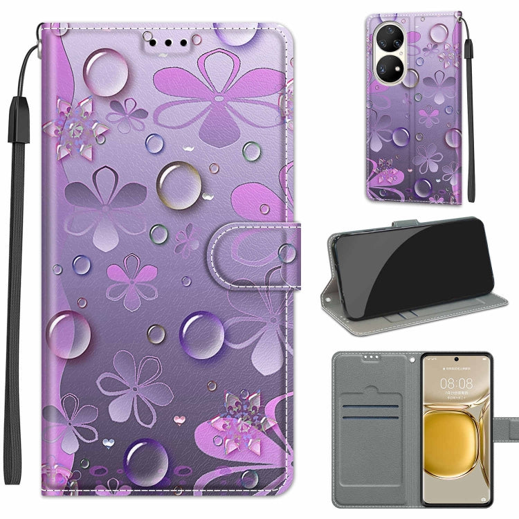 Voltage Coloured Drawing Magnetic Clasp Horizontal Flip PU Leather Case with Holder & Card Slots