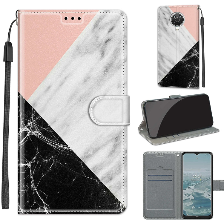 Voltage Coloured Drawing Magnetic Clasp Horizontal Flip PU Leather Case with Holder & Card Slots — C03 Gradient Pink Flying Butterflies