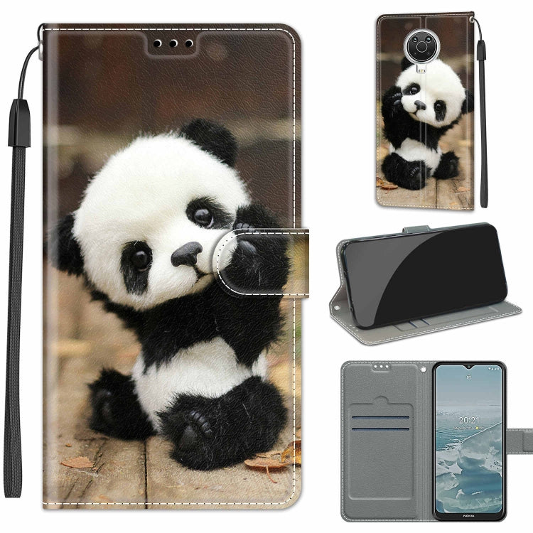 Voltage Coloured Drawing Magnetic Clasp Horizontal Flip PU Leather Case with Holder & Card Slots — C15 Blue Sweater White Cat