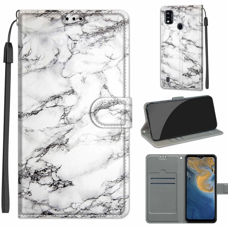 Voltage Coloured Drawing Magnetic Clasp Horizontal Flip PU Leather Case with Holder & Card Slots