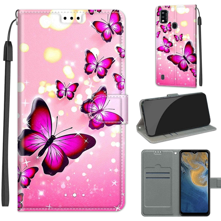 Voltage Coloured Drawing Magnetic Clasp Horizontal Flip PU Leather Case with Holder & Card Slots