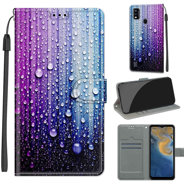Voltage Coloured Drawing Magnetic Clasp Horizontal Flip PU Leather Case with Holder & Card Slots