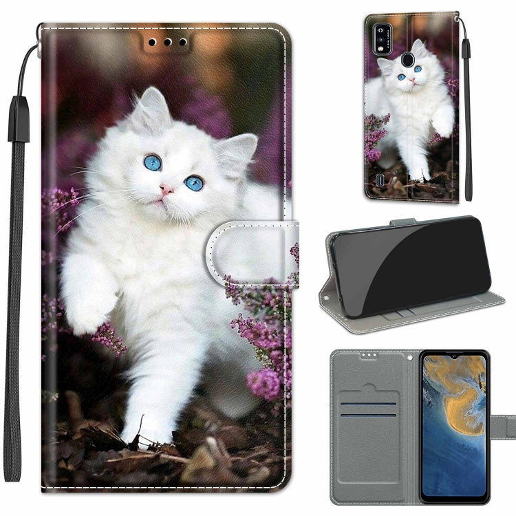 Voltage Coloured Drawing Magnetic Clasp Horizontal Flip PU Leather Case with Holder & Card Slots