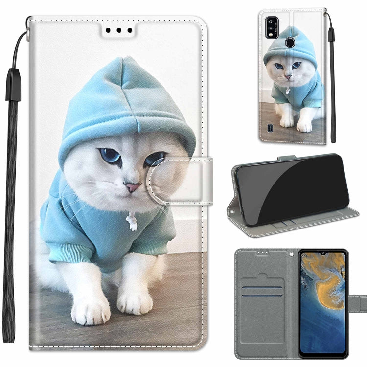 Voltage Coloured Drawing Magnetic Clasp Horizontal Flip PU Leather Case with Holder & Card Slots