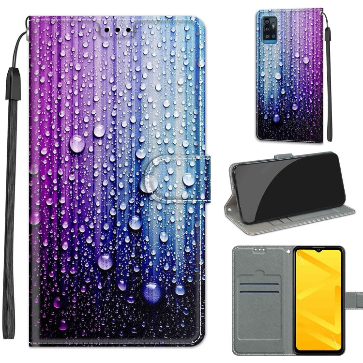 Voltage Coloured Drawing Magnetic Clasp Horizontal Flip PU Leather Case with Holder & Card Slots