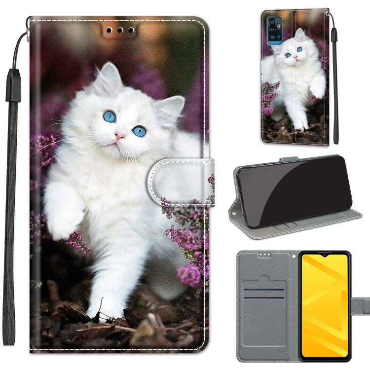 Voltage Coloured Drawing Magnetic Clasp Horizontal Flip PU Leather Case with Holder & Card Slots
