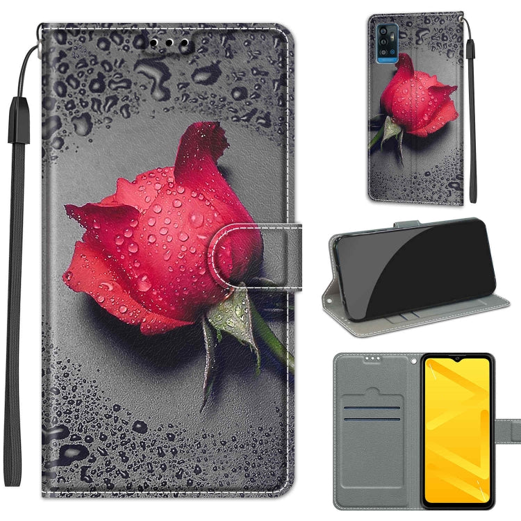 Voltage Coloured Drawing Magnetic Clasp Horizontal Flip PU Leather Case with Holder & Card Slots