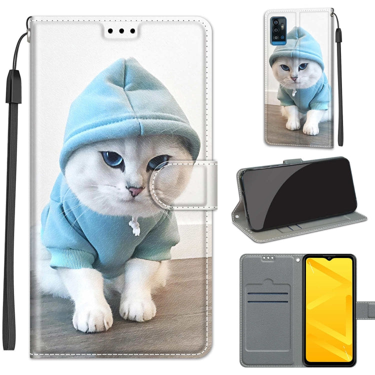 Voltage Coloured Drawing Magnetic Clasp Horizontal Flip PU Leather Case with Holder & Card Slots
