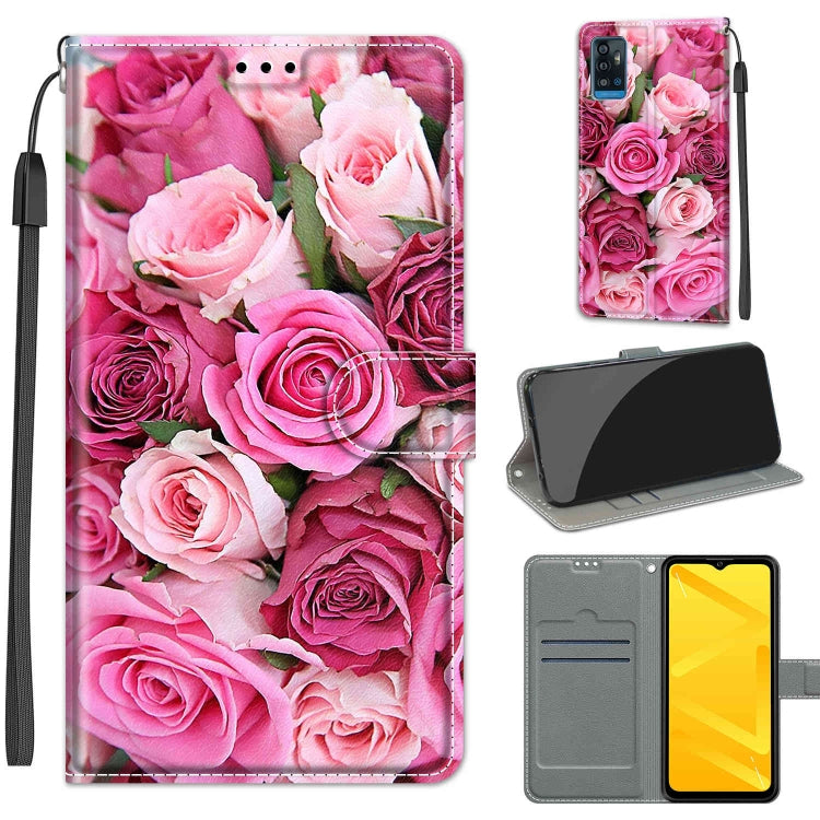 Voltage Coloured Drawing Magnetic Clasp Horizontal Flip PU Leather Case with Holder & Card Slots