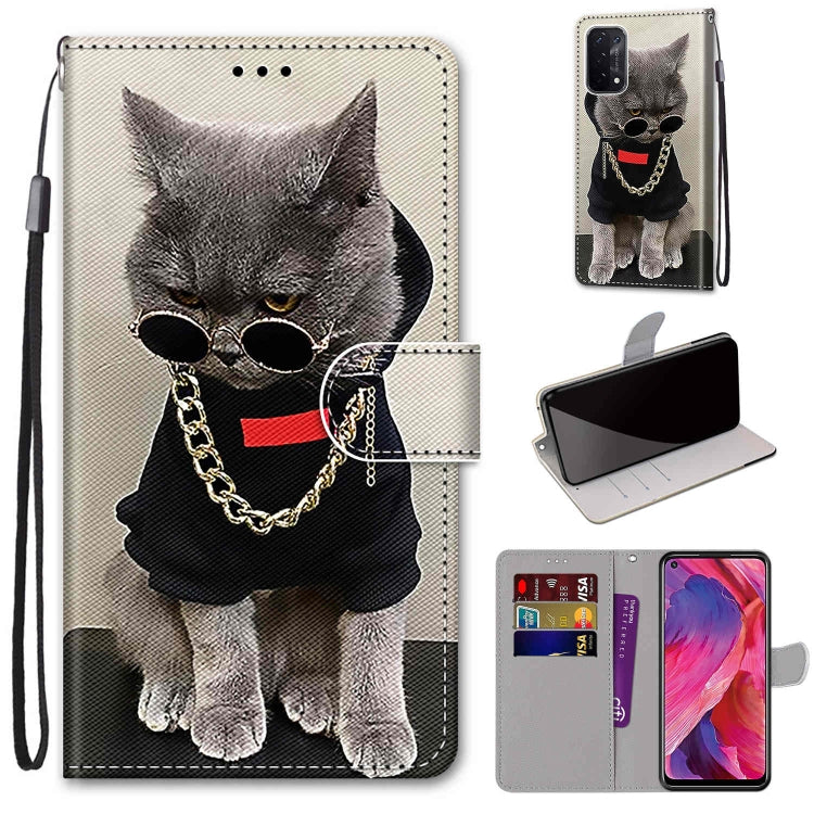Coloured Drawing Cross Texture Horizontal Flip PU Leather Case with Holder & Card Slots & Wallet & Lanyard