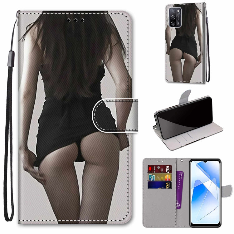 Coloured Drawing Cross Texture Horizontal Flip PU Leather Case with Holder & Card Slots & Wallet & Lanyard
