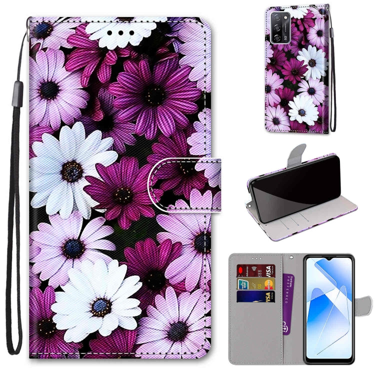 Coloured Drawing Cross Texture Horizontal Flip PU Leather Case with Holder & Card Slots & Wallet & Lanyard