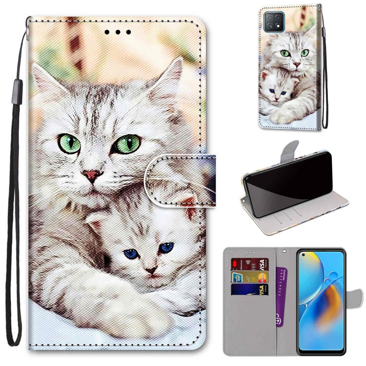 Coloured Drawing Cross Texture Horizontal Flip PU Leather Case with Holder & Card Slots & Wallet & Lanyard