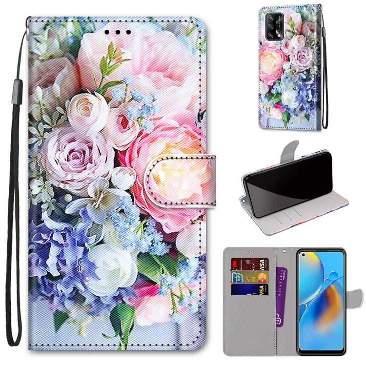 Coloured Drawing Cross Texture Horizontal Flip PU Leather Case with Holder & Card Slots & Wallet & Lanyard