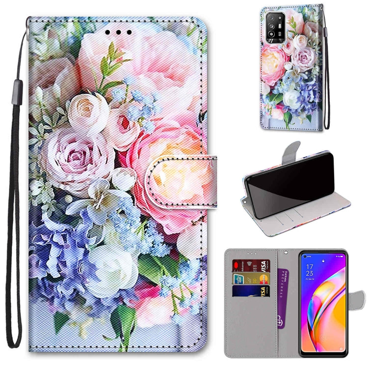 Coloured Drawing Cross Texture Horizontal Flip PU Leather Case with Holder & Card Slots & Wallet & Lanyard