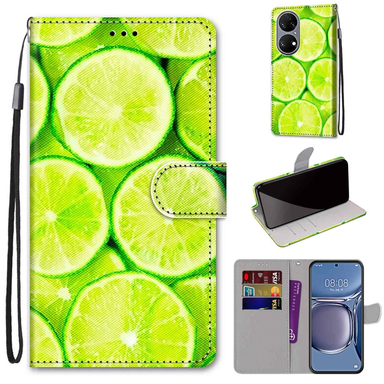 Coloured Drawing Cross Texture Horizontal Flip PU Leather Case with Holder & Card Slots & Wallet & Lanyard