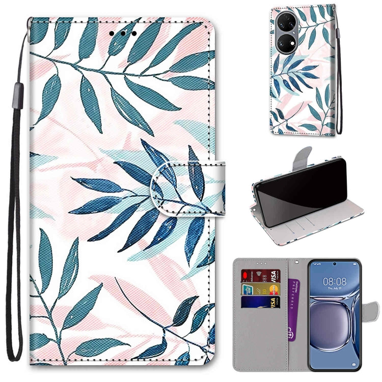 Coloured Drawing Cross Texture Horizontal Flip PU Leather Case with Holder & Card Slots & Wallet & Lanyard