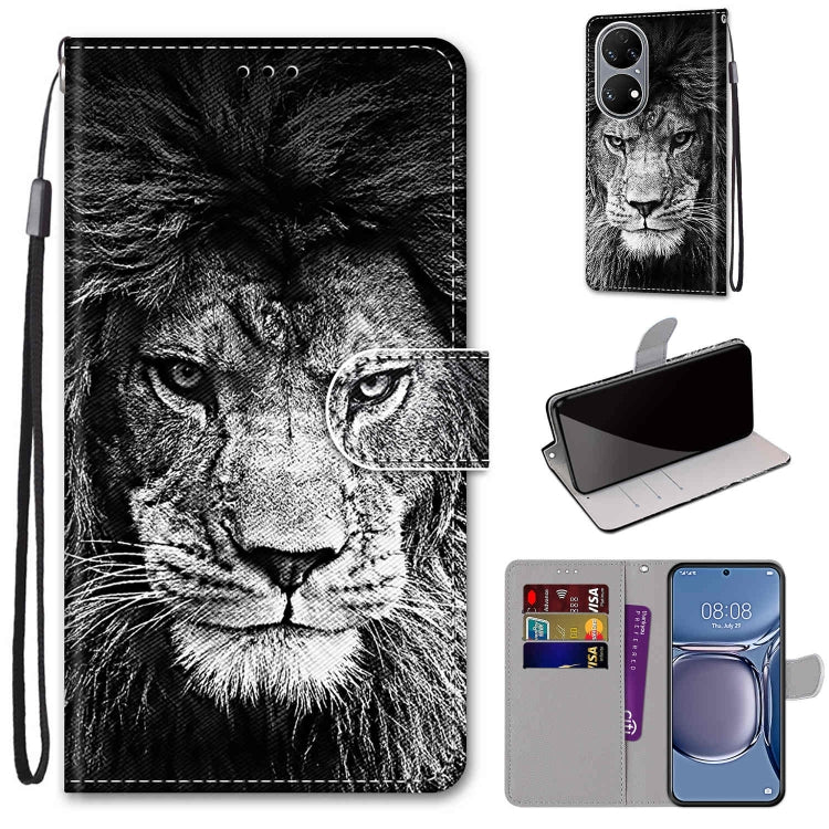 Coloured Drawing Cross Texture Horizontal Flip PU Leather Case with Holder & Card Slots & Wallet & Lanyard