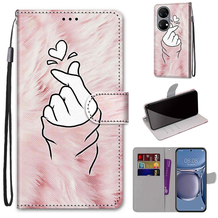 Coloured Drawing Cross Texture Horizontal Flip PU Leather Case with Holder & Card Slots & Wallet & Lanyard