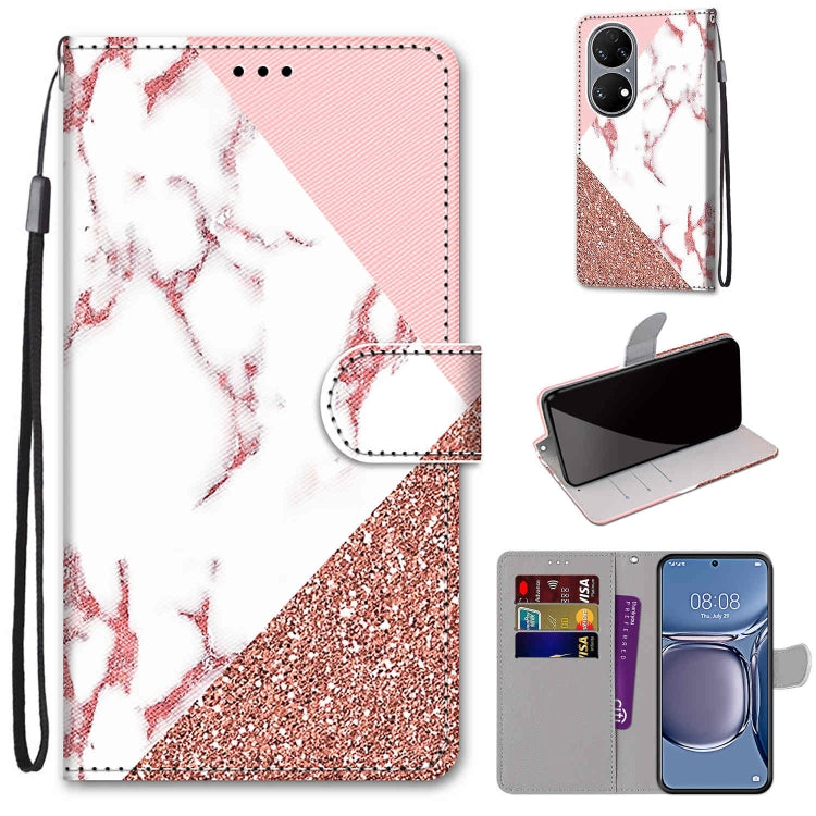 Coloured Drawing Cross Texture Horizontal Flip PU Leather Case with Holder & Card Slots & Wallet & Lanyard