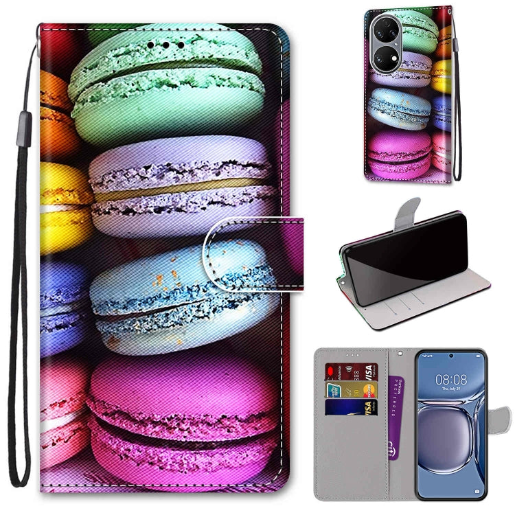 Coloured Drawing Cross Texture Horizontal Flip PU Leather Case with Holder & Card Slots & Wallet & Lanyard