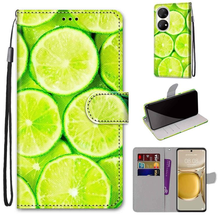 Coloured Drawing Cross Texture Horizontal Flip PU Leather Case with Holder & Card Slots & Wallet & Lanyard