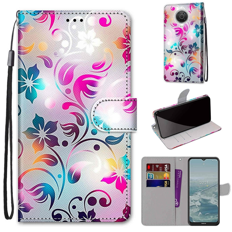 Coloured Drawing Cross Texture Horizontal Flip PU Leather Case with Holder & Card Slots & Wallet & Lanyard