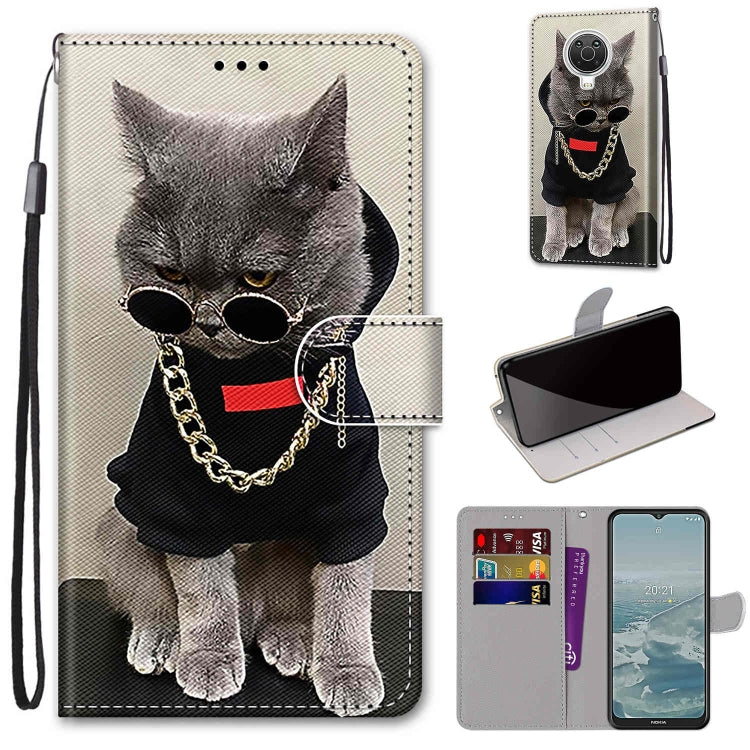 Coloured Drawing Cross Texture Horizontal Flip PU Leather Case with Holder & Card Slots & Wallet & Lanyard