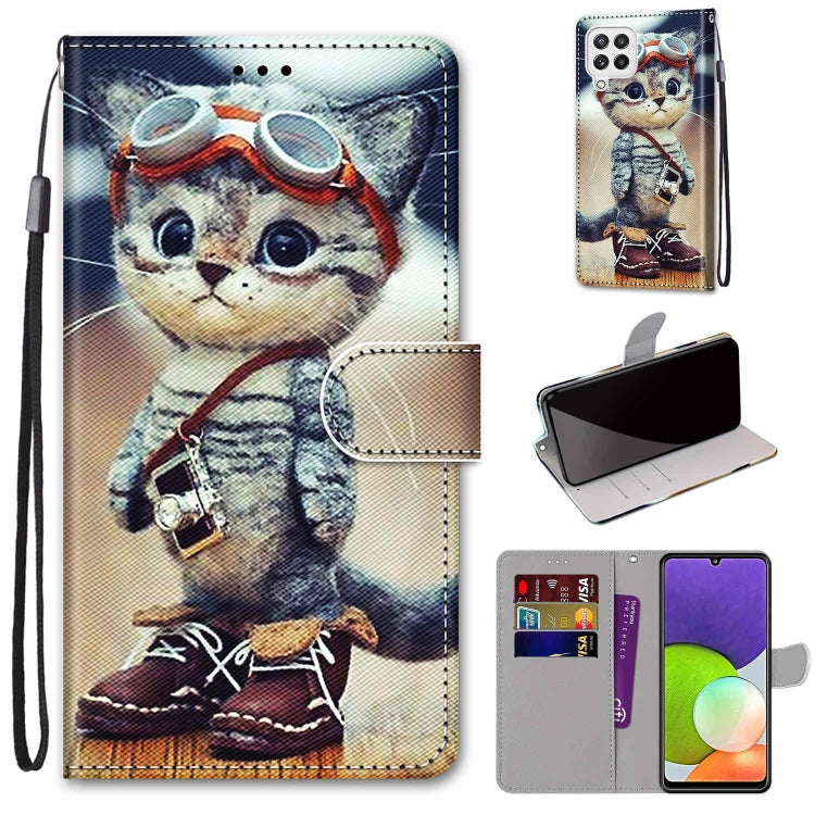 Coloured Drawing Cross Texture Horizontal Flip PU Leather Case with Holder & Card Slots & Wallet & Lanyard